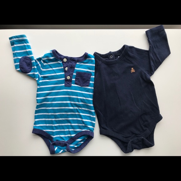 GAP Other - 2 babyGap onesie long sleeve boys